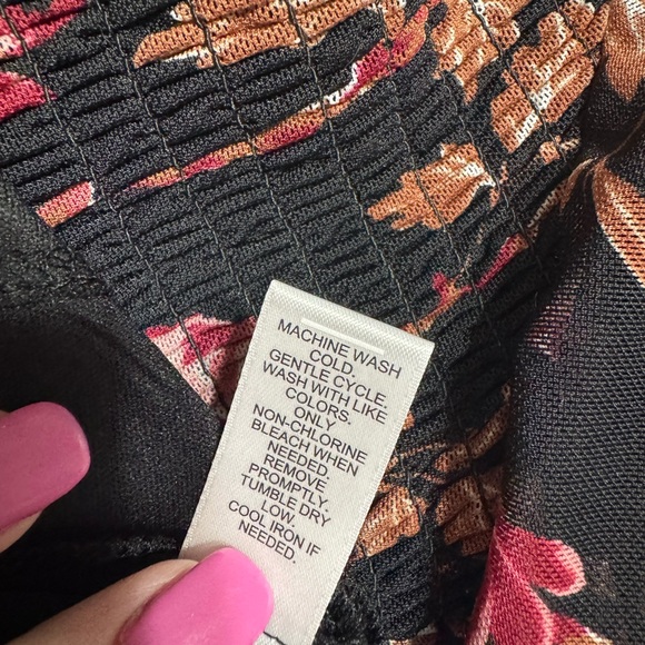 ❤️PERFECT for FALL!! BEAUTIFUL   FLORAL PRINT   BOHO STYLE TOP     LARGE - Picture 8 of 9